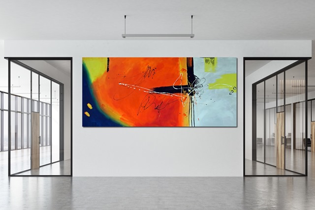 Moderne Kunst kaufen 200 x 90 cm  Abstrakt 2009
